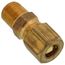 (68-42) 1/4" OD x 1/8" MIP Brass Compression Connector (Lead Free)