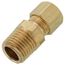 (68-44) 1/4" OD x 1/4" MIP Brass Compression Connector (Lead Free)