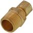 (68-46) 1/4" OD x 3/8" MIP Brass Compression Connector, Lead Free