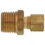 (68-46) 1/4" OD x 3/8" MIP Brass Compression Connector, Lead Free