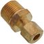 (68-46) 1/4" OD x 3/8" MIP Brass Compression Connector, Lead Free