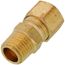 (68-64) 3/8" OD x 1/4" MIP Brass Compression Connector (Lead Free)