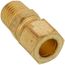 (68-64) 3/8" OD x 1/4" MIP Brass Compression Connector (Lead Free)