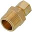 (68-68) 3/8" OD x 1/2" MIP Brass Compression Connector (Lead Free)