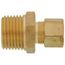 (68-68) 3/8" OD x 1/2" MIP Brass Compression Connector (Lead Free)