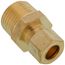(68-68) 3/8" OD x 1/2" MIP Brass Compression Connector (Lead Free)