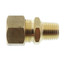 (68-84) 1/2" OD x 1/4" MIP Brass Compression Connector, Lead Free