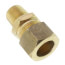 (68-84) 1/2" OD x 1/4" MIP Brass Compression Connector, Lead Free