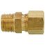 (68-86) 1/2" OD x 3/8" MIP Brass Compression Connector, Lead Free