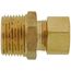 (68-1012) 5/8" OD x 3/4" MIP Brass Compression Connector, Lead Free