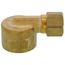 (70-68) 3/8" OD x 1/2" FIP Brass Compression Elbow (Lead Free)