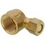 (70-68) 3/8" OD x 1/2" FIP Brass Compression Elbow (Lead Free)