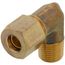 (69-42) 1/4" OD x 1/8" MIP Brass Compression Elbow (Lead Free)