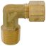 (69-44) 1/4" OD x 1/4" MIP Brass Compression Elbow, Lead Free