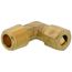 (69-44) 1/4" OD x 1/4" MIP Brass Compression Elbow, Lead Free