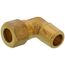 (69-64) 3/8" OD x 1/4" MIP Brass Compression Elbow, Lead Free