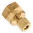 (66-48) 1/4" OD x 1/2" FIP Brass Compression Connector, Lead Free