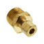 (68-48) Lead Free 1/4" OD x 1/2" MIP Brass Compression Connector