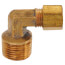 (69-46) 1/4" OD x 3/8" MIP Brass Compression Elbow, Lead Free