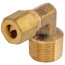 (69-46) 1/4" OD x 3/8" MIP Brass Compression Elbow, Lead Free