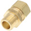 (68-106) 5/8" OD x 3/8" MIP Brass Compression Connector, Lead Free