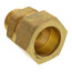 (68-148) 7/8" OD x 1/2" MIP Brass Compression Connector, Lead Free