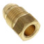 1/4" OD Brass Pilot Line Breakaway Nut, Lead Free