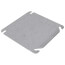 4" Square Flat & Blank Single Gang Cover