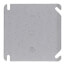 4" Square Flat & Blank Single Gang Cover
