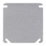 4" Square Flat & Blank Single Gang Cover