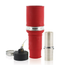Rhino-Hide Single Pole Female Connector (Contact, Insulator, & Dust Cap), Crimped, 646 MCM Cable, 1000V 1009A Max (Red)