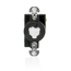 20A, 125V Non-NEMA, 2P, 3W, Flush Mtg Locking Receptacle, Grounding, Power Inter Hospital Use (Black)