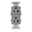 20A Duplex Receptacle/outlet, Self-grounding, Side Wire (Gray)