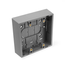 Surface-mount Back Box, Dual-Gang, 1.45" Box Depth (Gray)