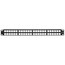 Flat Quickport, Patch Panel, 48-port, 1RU (Black) Cable Management Bar Not Included.