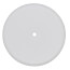 5-1/4" High Impact Plastic Cleanout Cover - Flat Design, White Finish