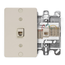 Telephone Wall Phone Jack, 6p4c, Quick Connect (Ivory)