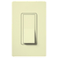 Claro 120vac/600w 3-way Rocker Switch w/ Locator Light (Almond)