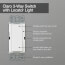 Claro On/Off Paddle Switch, With Locator Light, 15A General Purpose, Single-Pole/3-Way, CA-3PSNL-WH, White