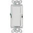 Claro On/Off Paddle Switch, With Locator Light, 15A General Purpose, Single-Pole/3-Way, CA-3PSNL-WH, White