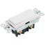 Claro On/Off Paddle Switch, With Locator Light, 15A General Purpose, Single-Pole/3-Way, CA-3PSNL-WH, White