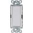 Claro On/Off Paddle Switch, With Locator Light, 15A General Purpose, 4-Way, CA-4PSNL-WH, White