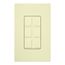 Claro 6 Port Frame (Almond)