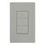 Claro 6 Port Frame (Grey)