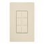 Claro 6 Port Frame (Light Almond)