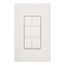 Claro 6 Port Frame (White)
