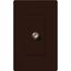 Claro Coaxial Cable Jack, F-Style, 75 Ohm Cable, Fits Decorator-Style Wall Plates, Brown
