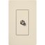 Claro Coaxial Cable Jack, F-Style, 75 Ohm Cable, Fits Decorator-Style Wall Plates, Light Almond