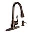 Anabelle 1 Handle High Arc Pulldown Kitchen Faucet, CA87003BRB (Mediterranean Bronze)