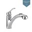 Renzo 1 Handle Low Arc Pullout Kitchen Faucet, CA87316C (Chrome)